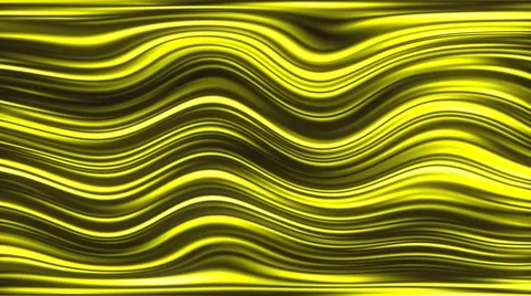 Yellow waves horizontally - abstract background motion Stock Footage 40431437