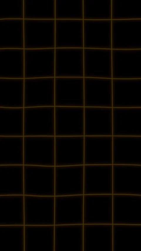 Yellow wavy grid on a black background Stock Footage 292779306