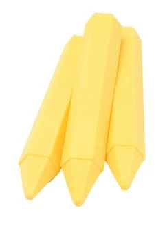 Yellow Wax Crayons Stock Photos