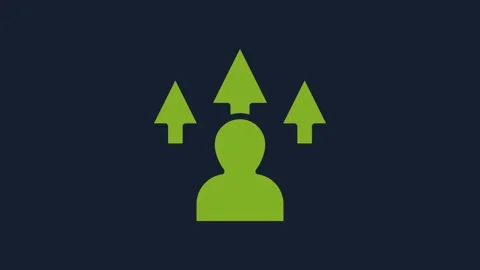 Yellow Web design and front end development icon isolated on blue background. 4K Stock Footage 232258577