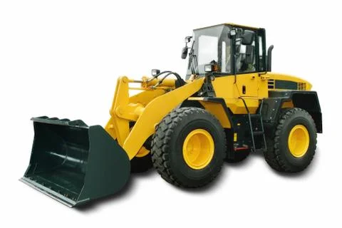 Yellow Wheel Loader 写真素材