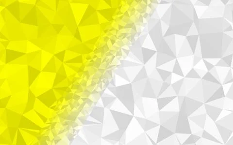 Yellow, White triangular low poly, Mosaic pattern Background, Vector illustra Stock Illustration
