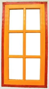 Yellow window Stock Photos