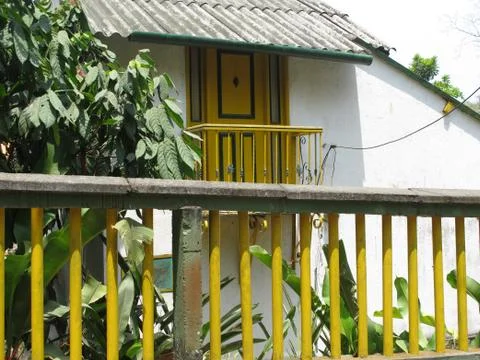 Yellow window Stock Photos