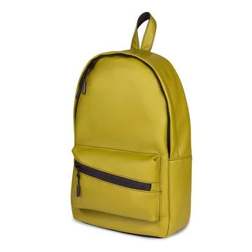 Yellow women's backpack Stock Photos