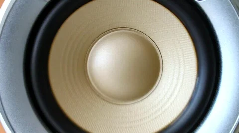 Yellow woofer Stock Footage 672592