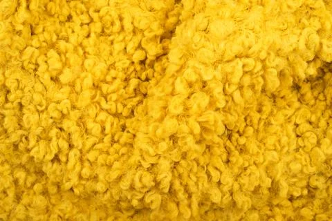Yellow wool plush texture Stock Photos