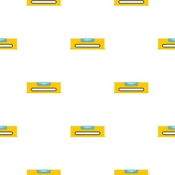 Yellow working tool bubble level pattern seamless イラスト素材