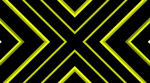 Yellow X shape background loop | Stock Video | Pond5