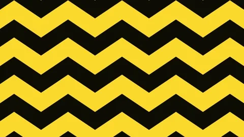 Yellow zig zag background, simple line geometric design flat moving  move bottom Stock Footage 296287589