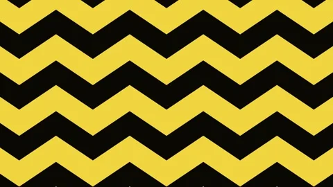 Yellow zig zag background, simple line geometric design flat moving  to bottom Video stock 296287600