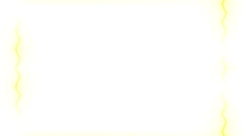 Yellow Zigzag Border on White Background Stock Footage 284399449