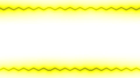 Yellow Zigzag Frame on White Background Stock Footage 284399105