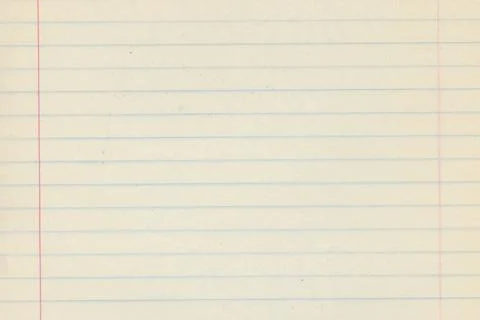 Yellowed lined paper Stock Photos