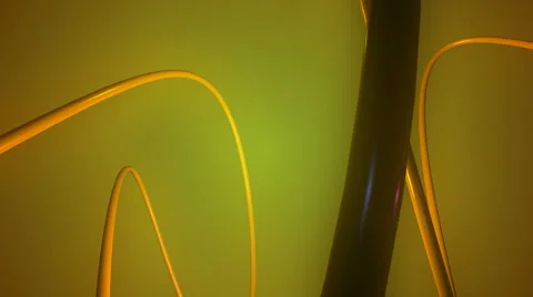 Yellowish cables twisted Stock Footage 55312820