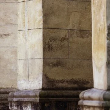 Yellowish columns Foto stock
