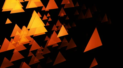 Yellowish triangle space Stock Footage 52001198