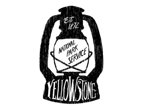 Yellowstone Camping Stock Illustration