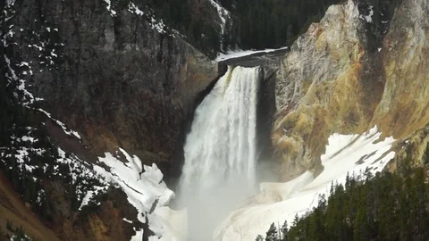 Yellowstone Falls 1 Stock Footage 73676119