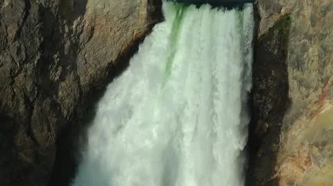 Yellowstone Falls Stock Footage 8992141