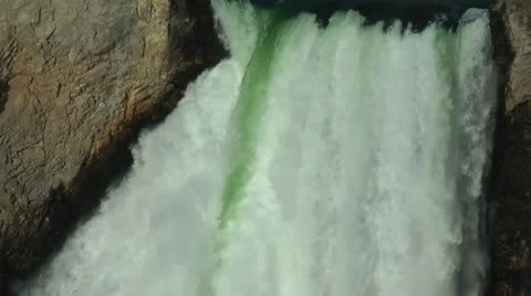 Yellowstone Falls Stock Footage 8992148