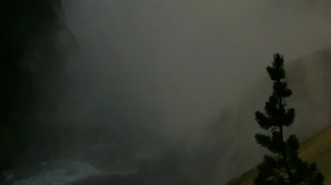 Yellowstone Falls Stock Footage 8992180