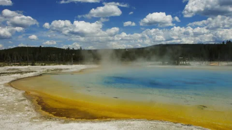 Yellowstone geyser time lapse Stock Footage 39934665
