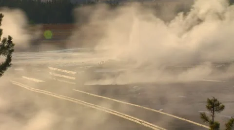 Yellowstone Geysers-2 Video stock 10801443