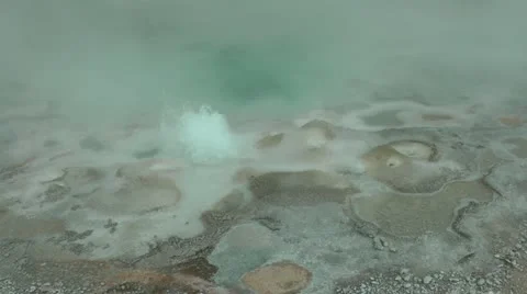 Yellowstone Hotspring Stock Footage 21559162