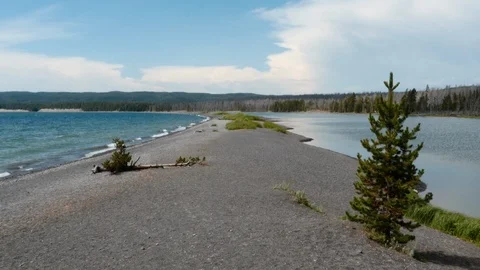 Yellowstone Lake Stock Footage 93415632