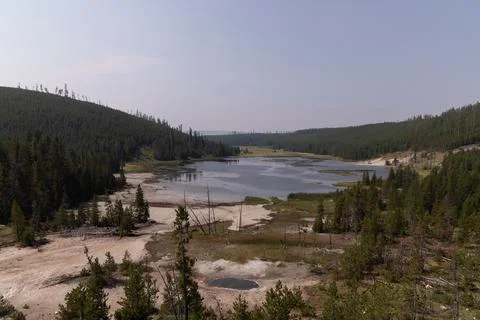 Yellowstone Lake Stock Photos