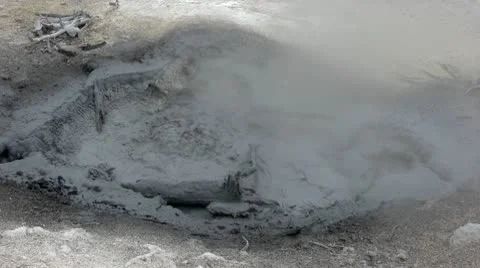 Yellowstone Mud Pot Stock Footage 8992200