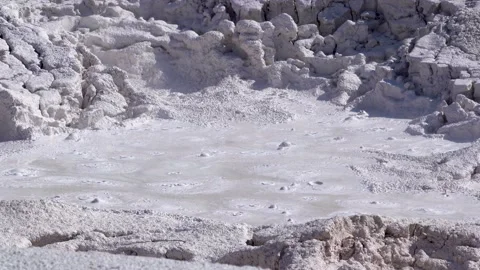 Yellowstone mud pots Stock Footage 147985769
