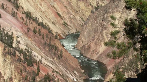 Yellowstone river Video stock 28581727
