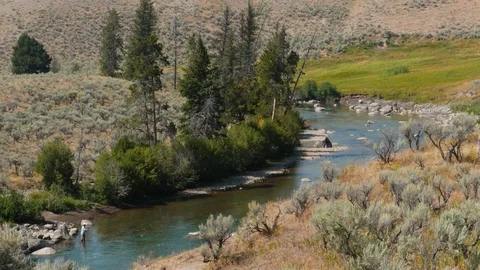 Yellowstone River Stock Footage 93418436