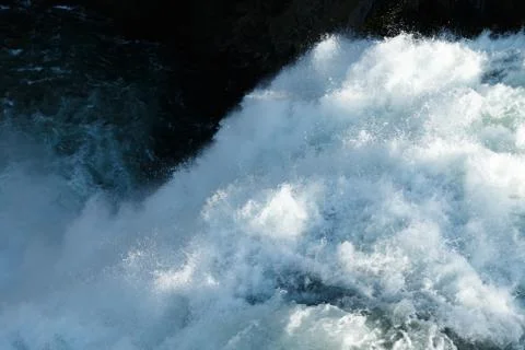 Yellowstone River Waterfall Stock Photos