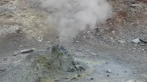 Yellowstone Steam Vent Stock Footage 8992276