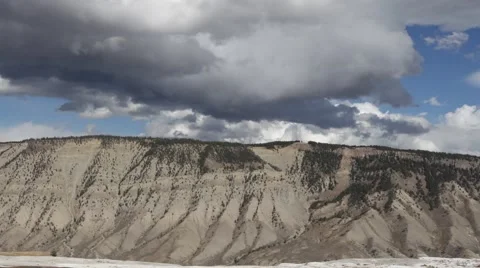 Yellowstone storm time lapse Stock Footage 68799763