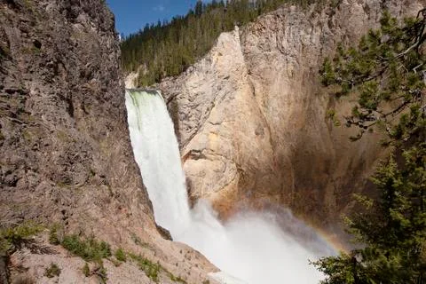 Yellowstone waterfall Stock Photos