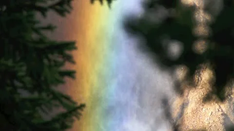 YellowstoneLowerFallsRainbow Stock-Footage 10702210