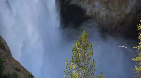 YellowstoneLowerFallsSprayCU Stock-Footage 10702062