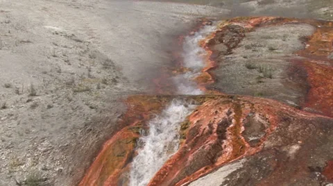 YellowstoneWaterfall9 Stock Footage 28575076
