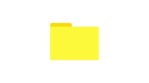 Yelow Document folder icon isolated on white background. Accounting binder Stock Footage 149984317