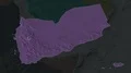 Yemen and capital circled and zoomed. Set of animations 4k or 4k+ Resolution