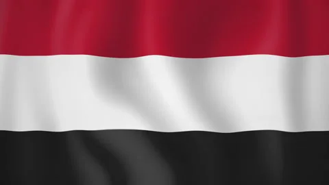 Yemen animated flag. Seamless loop. 4K Stock Footage 145473787