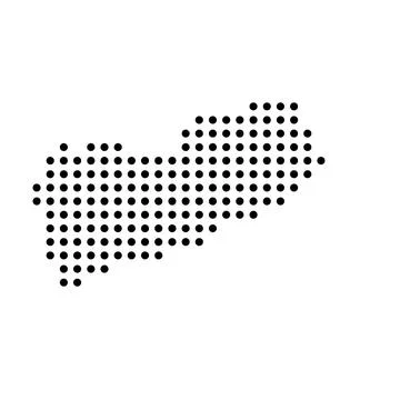 Yemen dotted vector map Illustrazione stock