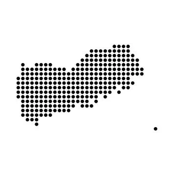 Yemen dotted vector map Illustrazione stock