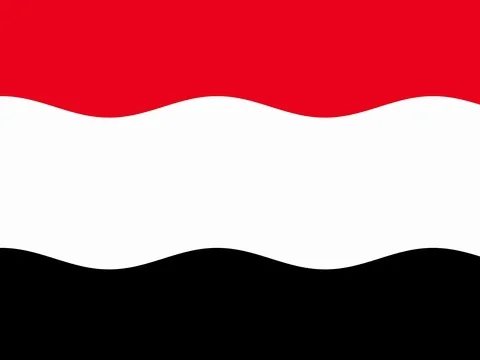 Yemen flag fluttering in the wind Stock Footage 71200864