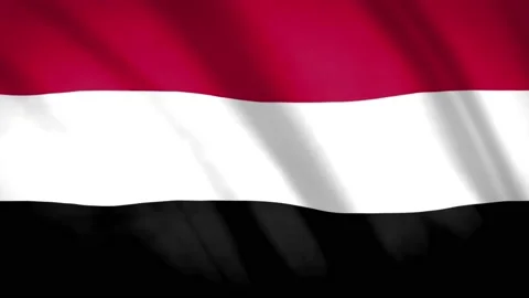 Yemen Flag Stock Footage 188181582