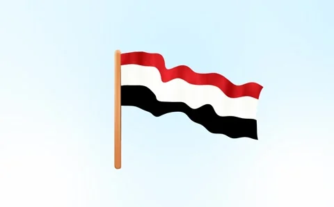 Yemen flag Stock Footage 275841287